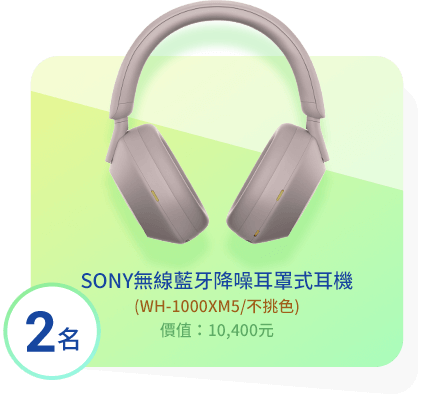SONY無線藍牙降噪耳罩式耳機 (WH-1000XM5/不挑色)